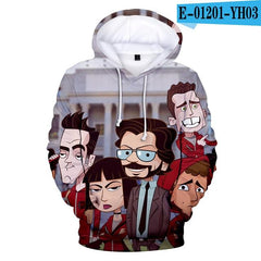 Hot sale 3D Hoodies sweatshirt print TV series La casa de papel Money Heist House of Paper Men/Women Casual Loose Clothing - saadatstore