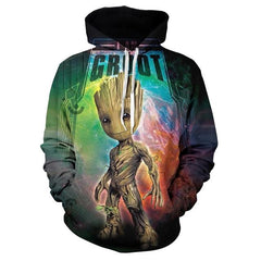 Guardians of the Galaxy Groot Men Hoodies Sweatshirts - saadatstore