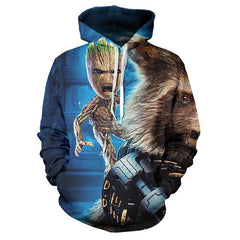 Guardians of the Galaxy Groot Men Hoodies Sweatshirts - saadatstore