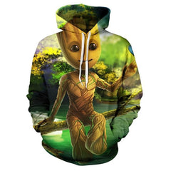 Guardians of the Galaxy Groot Men Hoodies Sweatshirts - saadatstore