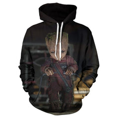 Guardians of the Galaxy Groot Men Hoodies Sweatshirts - saadatstore