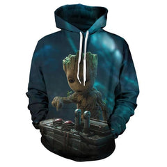 Guardians of the Galaxy Groot Men Hoodies Sweatshirts - saadatstore