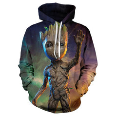 Guardians of the Galaxy Groot Men Hoodies Sweatshirts - saadatstore