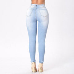 Bigsweety Spring Autumn Casual Denim Pencil Pants Women - saadatstore