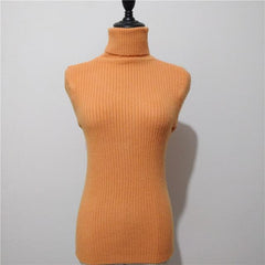 Sweater casual solid turtleneck female pullover full sleeve