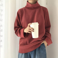 Sweater Turtleneck Knitted Jumpers for Women - saadatstore