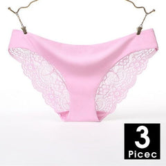 Sexy Women Panties 3Pcs Transparent  String Pants - saadatstore