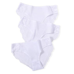 Cotton Panty 3Pcs Sexy Low-Rise Panty Intimates - saadatstore