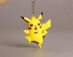 Hot New Japan Anime Pokemon Key Chain Pikachu Charmander Bulbasaur Cartoon Cute Toy Pendant Cosplay Badge Snorlax Fancy Gift - saadatstore