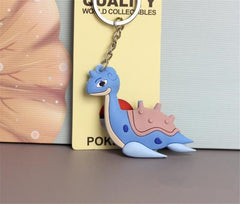 Hot New Japan Anime Pokemon Key Chain Pikachu Charmander Bulbasaur Cartoon Cute Toy Pendant Cosplay Badge Snorlax Fancy Gift - saadatstore