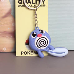 Hot New Japan Anime Pokemon Key Chain Pikachu Charmander Bulbasaur Cartoon Cute Toy Pendant Cosplay Badge Snorlax Fancy Gift - saadatstore