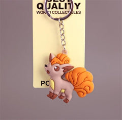 Hot New Japan Anime Pokemon Key Chain Pikachu Charmander Bulbasaur Cartoon Cute Toy Pendant Cosplay Badge Snorlax Fancy Gift - saadatstore