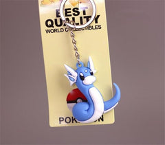 Hot New Japan Anime Pokemon Key Chain Pikachu Charmander Bulbasaur Cartoon Cute Toy Pendant Cosplay Badge Snorlax Fancy Gift - saadatstore