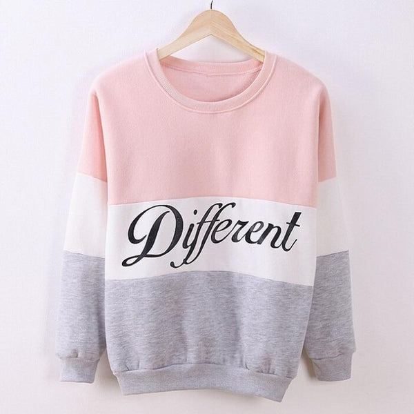 Spring Women Hoodies Patchwork Sweatshirt - saadatstore