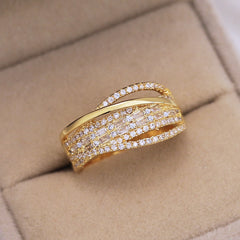 Women Jewelry Rings With Micro Paved Cubic Zircon