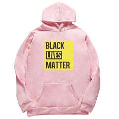 Black Lives Matter Black Hip Hop Hooded Sweatshirts Pink White Grey Long Sleeves Casual Pullovers Unisex Fashion Streetwear Tops - saadatstore