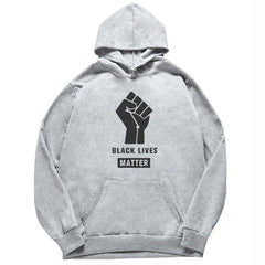 Black Lives Matter Black Hip Hop Hooded Sweatshirts Pink White Grey Long Sleeves Casual Pullovers Unisex Fashion Streetwear Tops - saadatstore