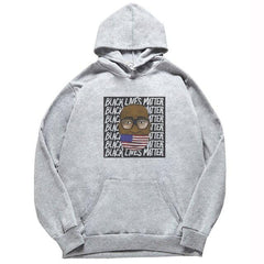 Black Lives Matter Black Hip Hop Hooded Sweatshirts Pink White Grey Long Sleeves Casual Pullovers Unisex Fashion Streetwear Tops - saadatstore