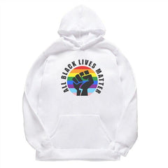 Black Lives Matter Black Hip Hop Hooded Sweatshirts Pink White Grey Long Sleeves Casual Pullovers Unisex Fashion Streetwear Tops - saadatstore