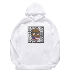 Black Lives Matter Black Hip Hop Hooded Sweatshirts Pink White Grey Long Sleeves Casual Pullovers Unisex Fashion Streetwear Tops - saadatstore