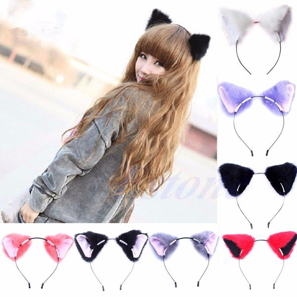 Girl Cute Cat Hair Headband Cosplay - saadatstore