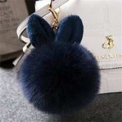 Pom Pom Keychains Fake Rabbit - saadatstore