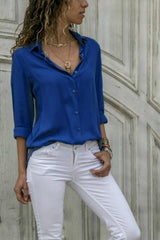 Long Sleeve Blouses Summer Shirts For Women - saadatstore