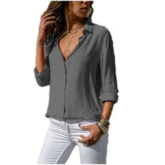 Long Sleeve Blouses Summer Shirts For Women - saadatstore