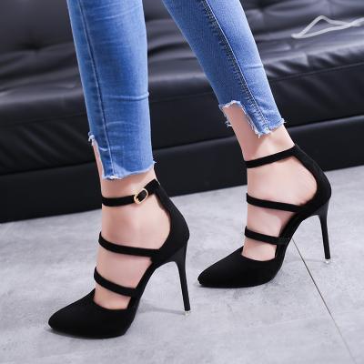 Shoes European and American Fashion High Heels Pointed - saadatstore