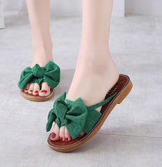 new Flat outdoor slippers Sandals foot ring straps beaded Roman sandals fashion low slope with women's shoes low heel shoes  x69 - saadatstore